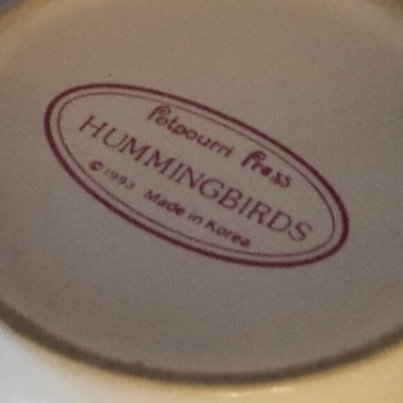 Hummingbird Mug Potpourri Press Vintage Cup - Picture 4 of 7